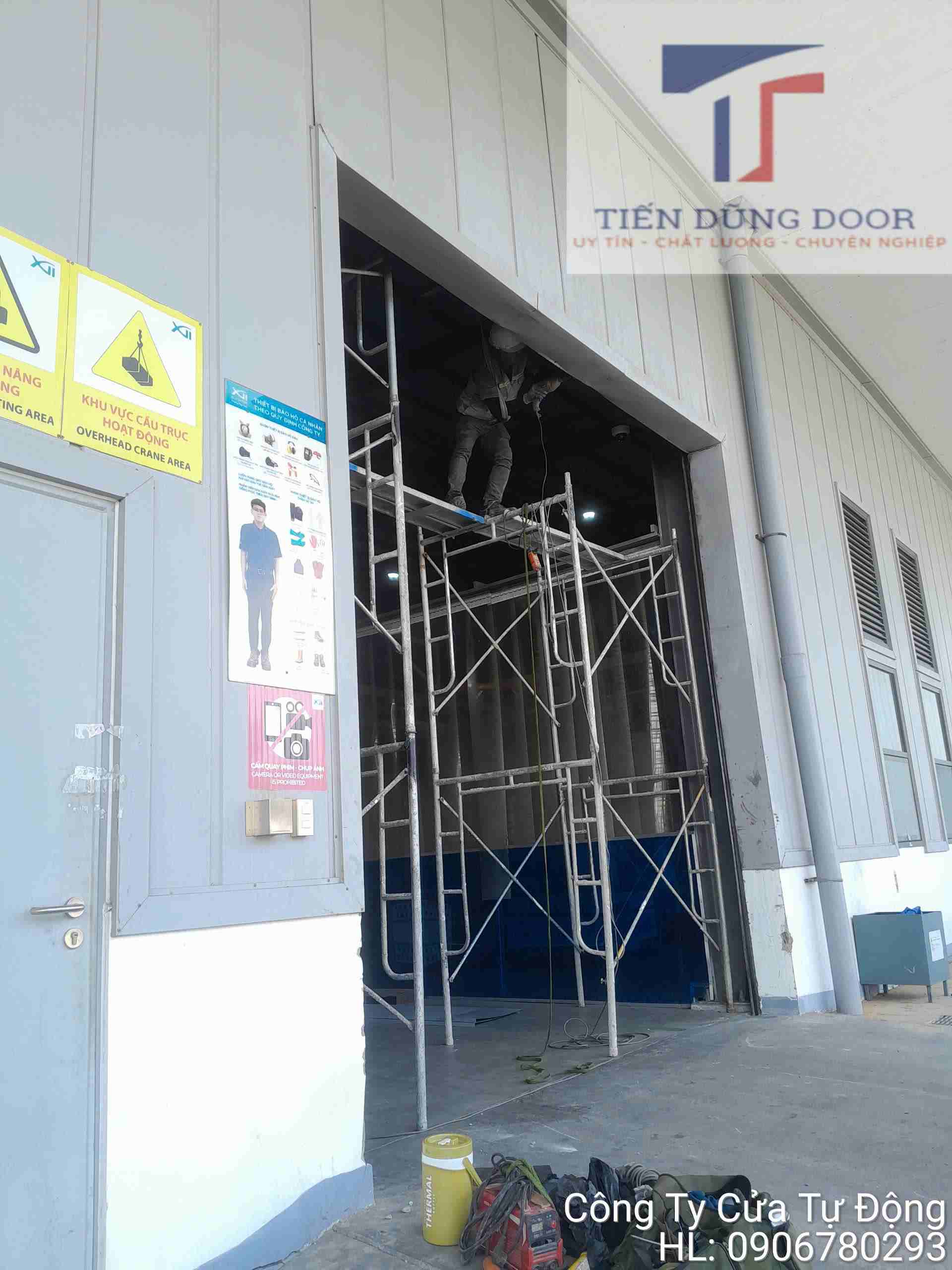 Sửa cửa cuốn Công Ty Elevator tại kcn Nhơn Trạch 6