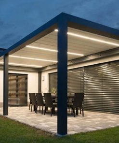 Mái xếp nhôm tự động.