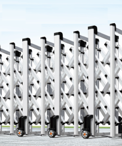 Cổng xếp hợp kim nhôm tự động nhập khẩu