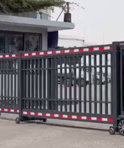 Cổng xếp trượt hợp kim nhôm nhập khẩu.
