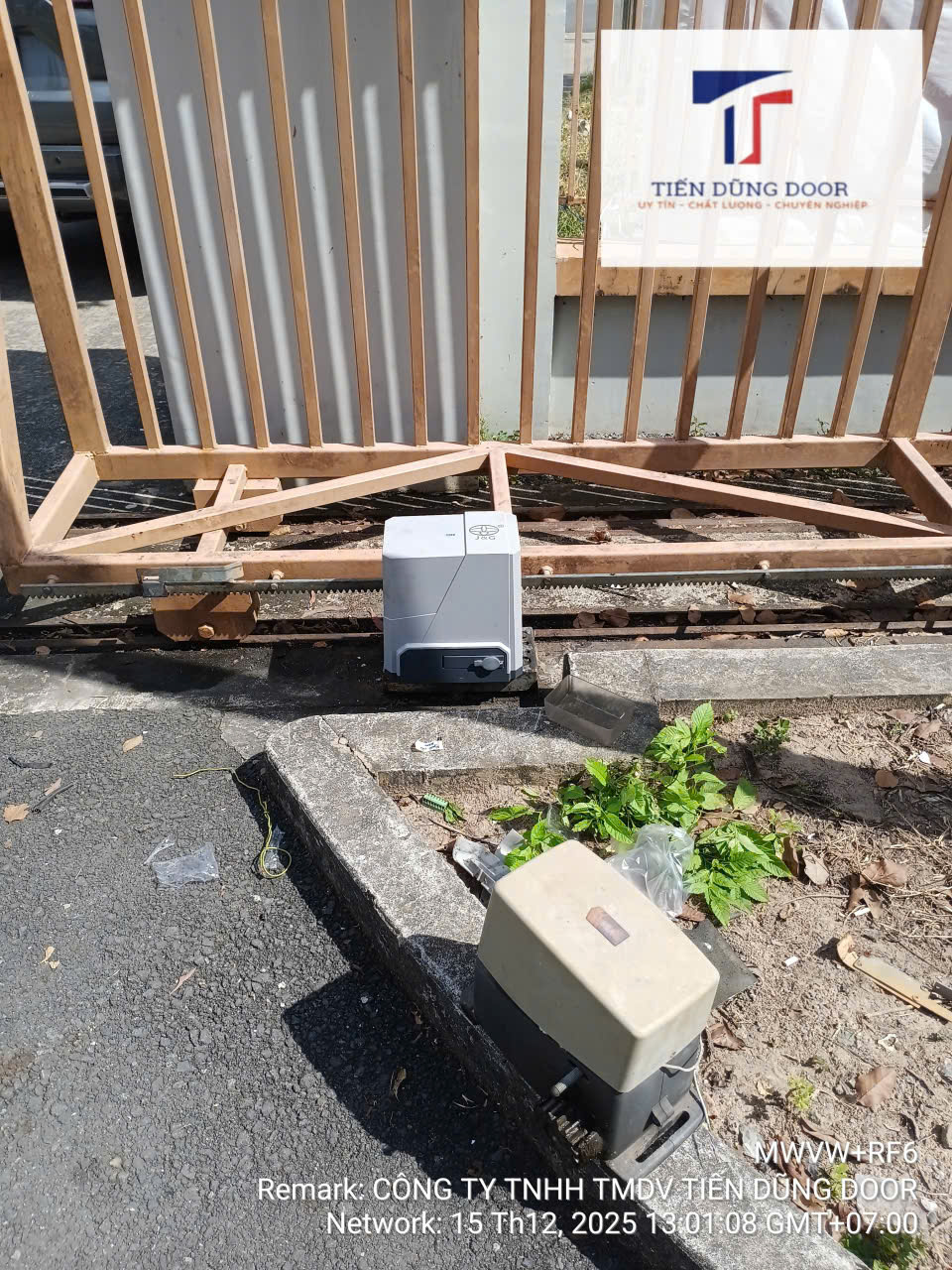 Thay motor cổng công ty TNHH Gia Thùy tại KCN Nhơn Trạch